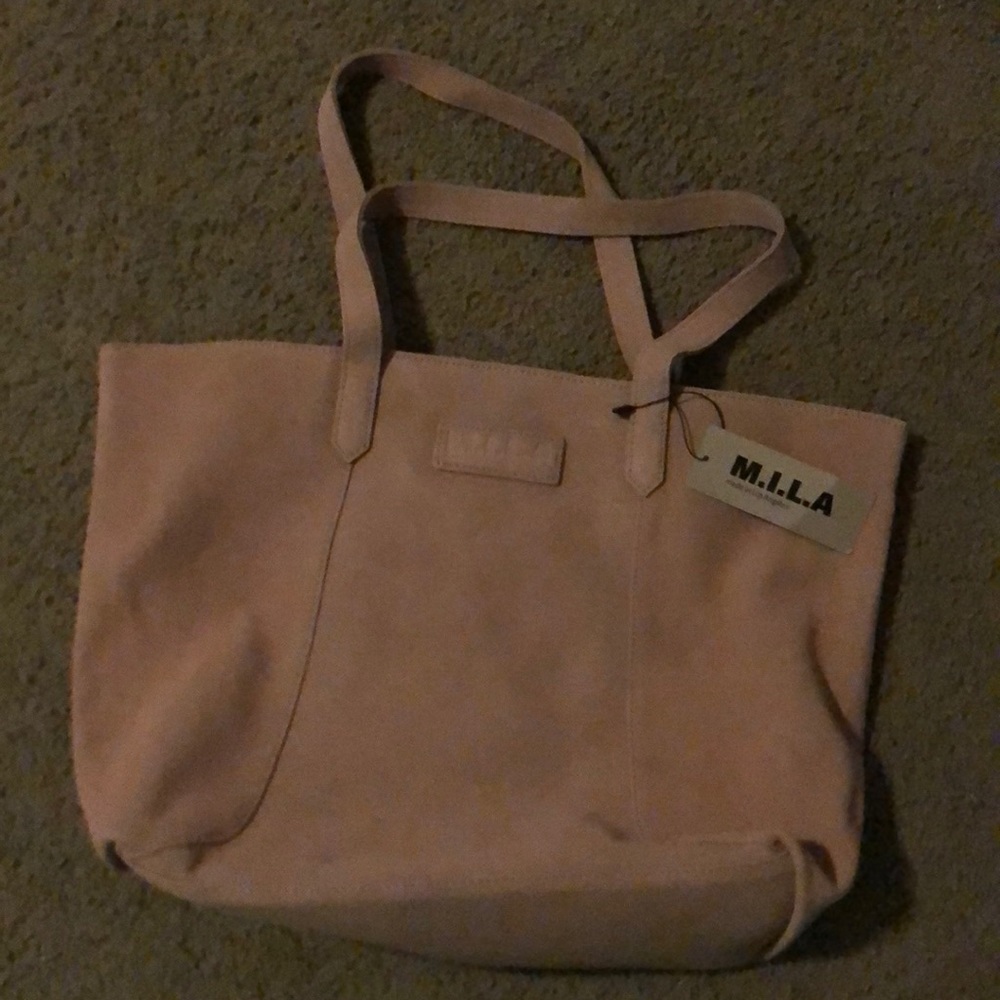 Suede tote